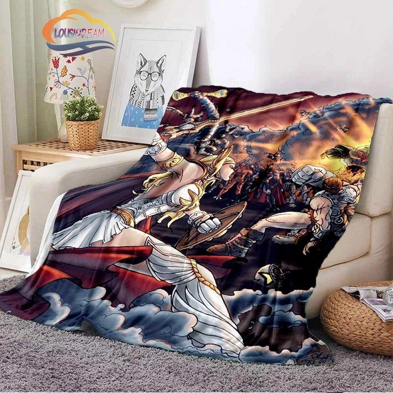 Fashion Cartoon Masters of the Universe Blanket3D Print He-Man Rectangle Blanket Flannel Blanket Wearable Blanket Sofa  Blanket