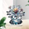 1pcs Table Crystal Flower Decoration - Modern Desktop Centerpiece, Suitable for Living Room and Office Decora