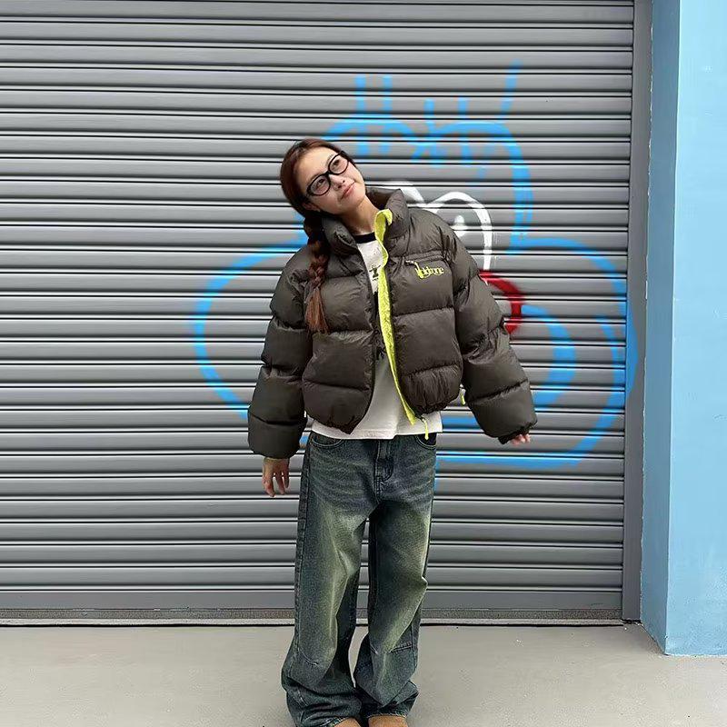 American Retro High-Street Washed Loose Straight Men's Wide-Leg Jeans