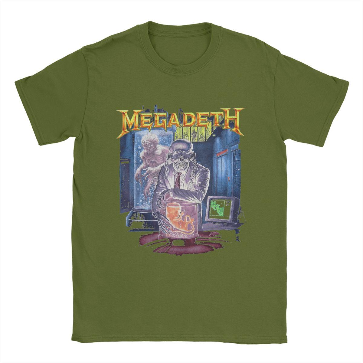 

Megadeths Men T Shirt Unique Tee Shirt Short Sleeve Crewneck T-Shirts 100% Cotton Plus Size Clothing 4XL