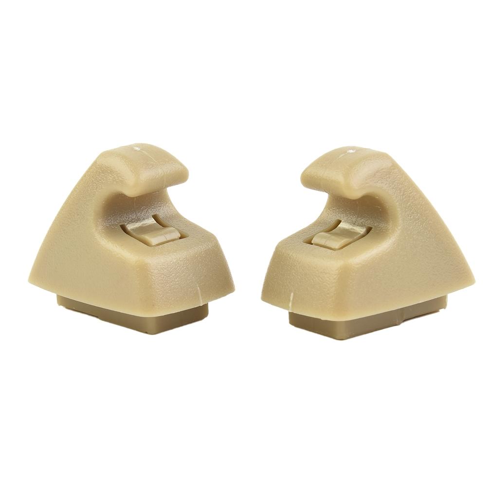 2Pcs Sun Visor Support Clip 95994975 ABS & PC Beige