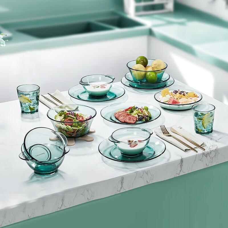 Corning 12-Piece Heat-Resistant Glass Dinnerware Set