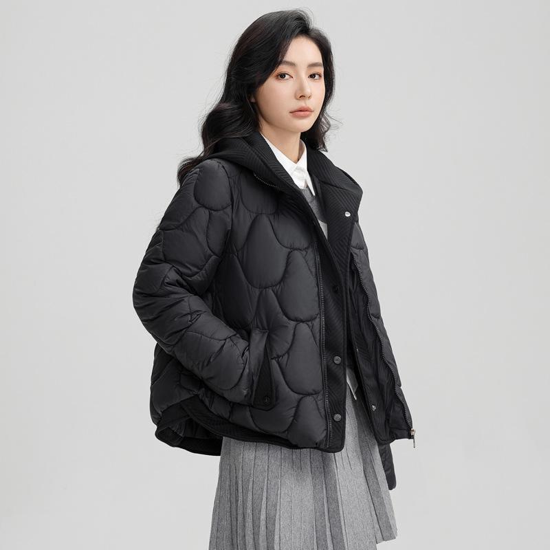 

Хлопковая куртка для женщин короткая лацкан модная зимняя утолщенная хлопковая куртка M