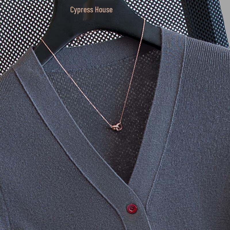 Women's Wool Blend V-Neck Color-Block Knit Cardigan