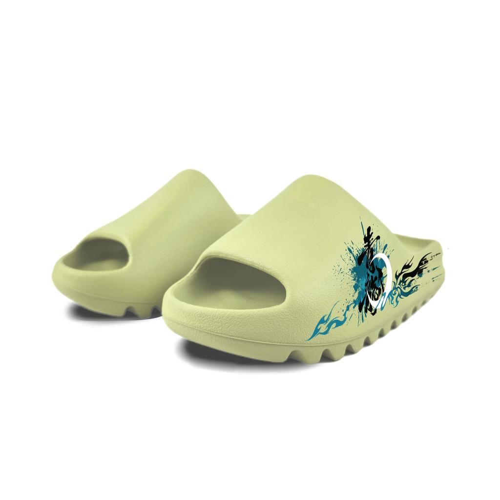 Adidas Originals Yeezy Slide EVA Slip Resistant Slide Slippers Unisex Green FZ5904(Team352-)