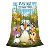 Puffin Rock und die neuen Freunde Zeichentrick Anime Decke Mehrere Größen Warm Gemütlich Flauschig Überwurfdecken für Sofa Couch und Bett