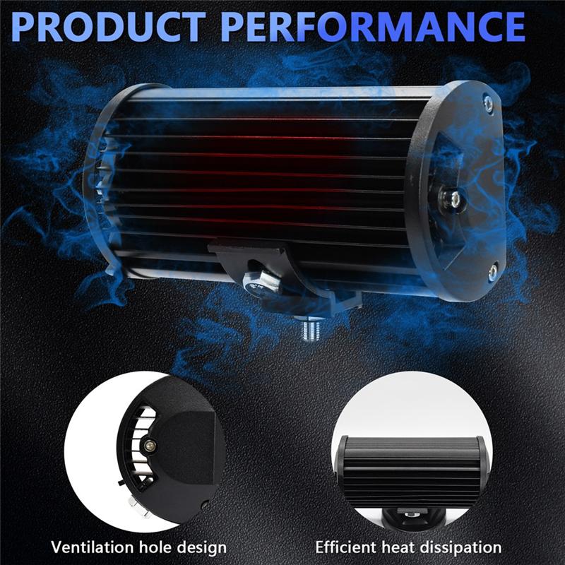 7 Inch LED Light Bar, 120W 12000Lm LED Pod Lights Work Lights, Spot Flood Combo  Off Road Light Pods Fog Lights 2PCS