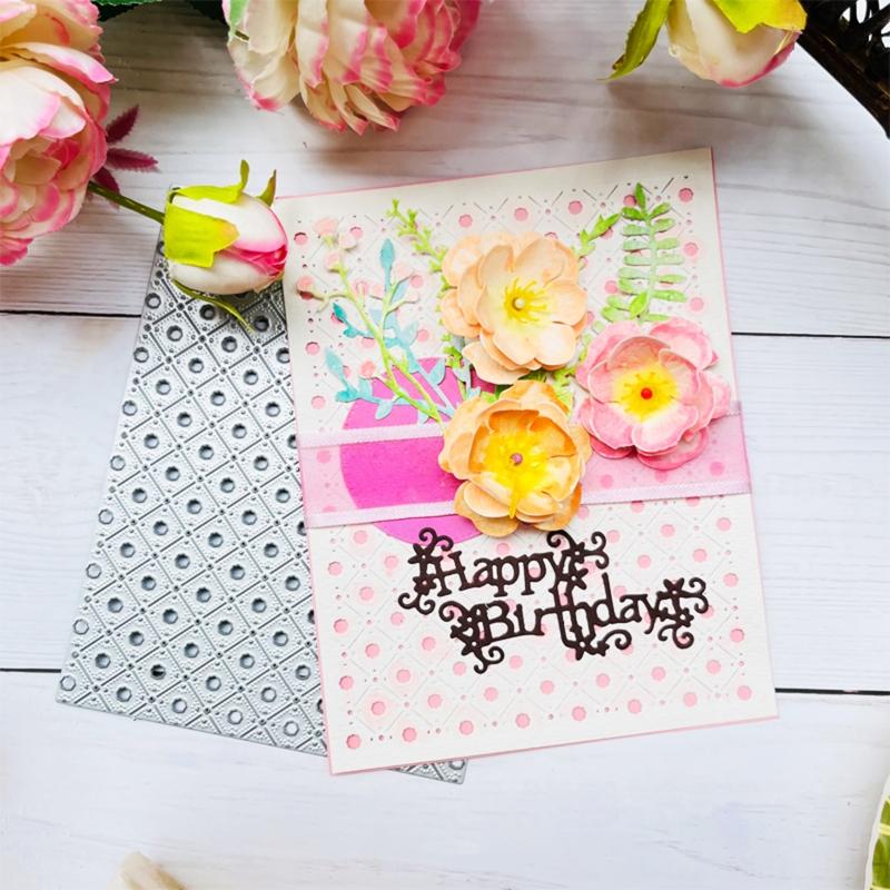 Exquisite Flower Cutting Dies Metal Embossing Die Cuts Decorative Stencil for Gift Card Making DIY Scrapbooking Albums