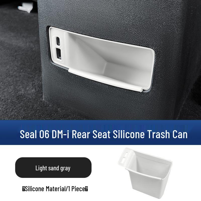Силиконовый автомобильный мусорный бак и органайзер для заднего сиденья BYD Seal 06dmi