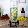 Large Floor-Standing Cylindrical Glass Fish Tank with Thick Transparent Glass for Goldfish, Oxygenation & Desktop Landscaping