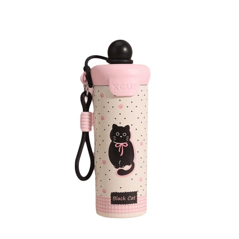 Large Capacity 316 Stainless Steel Cup With Strap Vacuum Flask Leakproof Water Bottle  Office Use