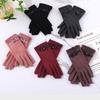 Thick Plush Women Gloves Touch Screen Furry Warm Mitts Durable Full Finger Mittens  Women