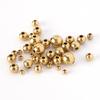 50pcs 3-8mm Original Brass Spacer Loose Beads Ball Beads for Charms Bracelets Necklace Jewelry Making Components DIY Wholesale