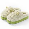 Women's and Men's 2024 Autumn Winter Thick Sole Fleece Slippers for Home