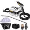 1500W Portable Steam Washer High Temperature Pressurized Steam Cleaning Machine with 6 Steam Levels for Home Car Kitchen More