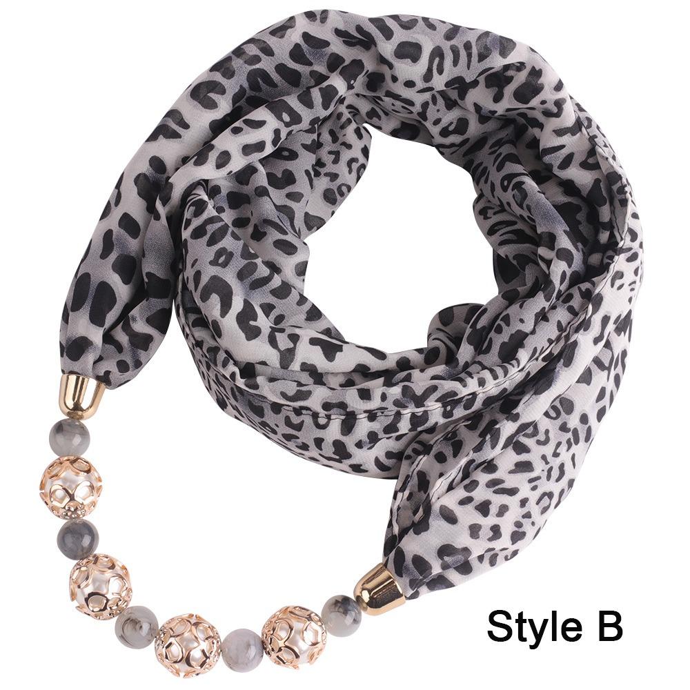 

Chiffon Gradient Shawl Leopard Print Chiffon Hijabs Western Style Chiffon Scarf Femme Accessories B