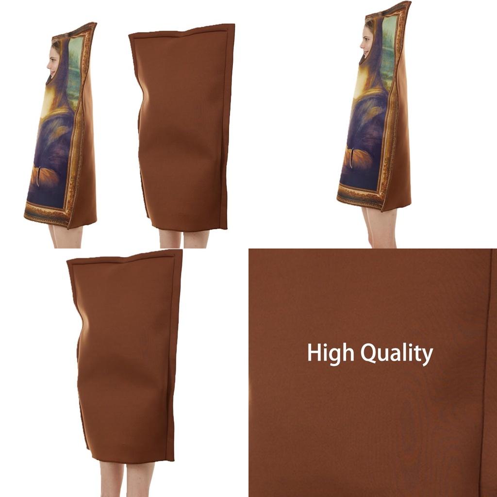 Halloween Mona Lisa Cosplay Costume For Adults And Teens High-quality Polyester Material