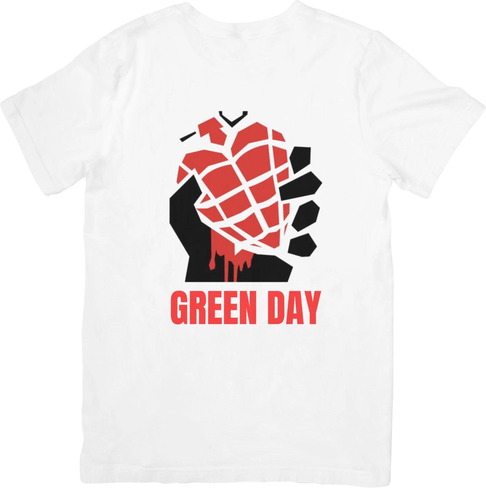

Green Day Music Fit for Men & Women Quality Cotton T-Shirt White. S