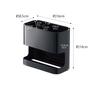 Yamazaki Jitsugyo Hair Dryer & Hair Iron Holder Black Approx. W16 X D8.5 X H14cm Beautes Dryer Holder Hair Iron Storage 7594