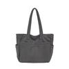 Simple literary tote bag women's new casual shoulder bag large capacity trendy handbag