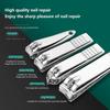 8 19 PCS Diagonal Nail Clipper Set Stainless Steel Sharp Durable for Home Salon Travel Fingernail Care