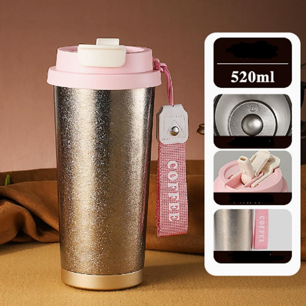 Titanium Insulated Thermal Mug Coffee Cup Travel Tumbler Vaccum Keep Drinks Cold Hot Portable Leakproof For Outdoor Office Car