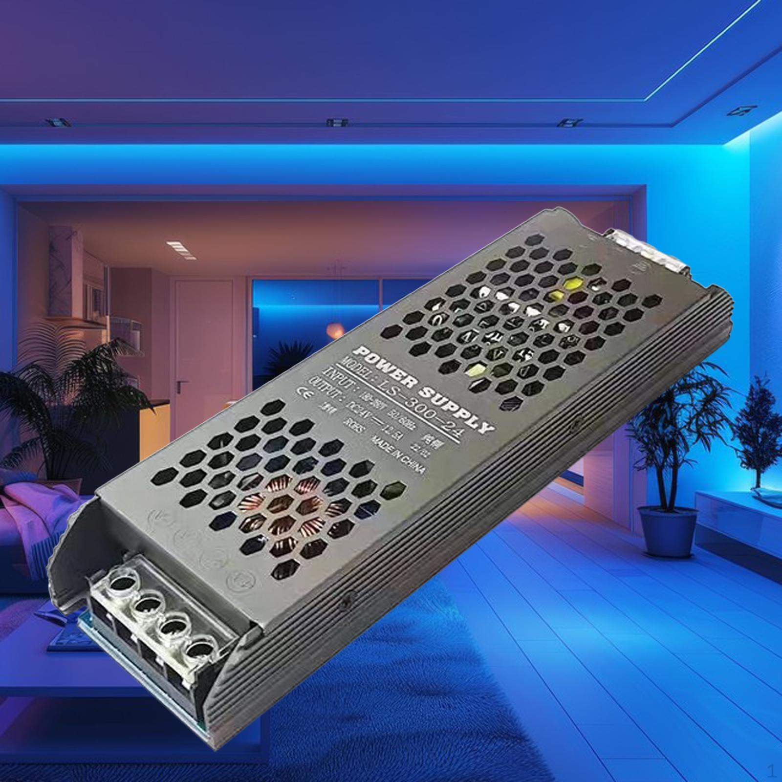 

Светодиодный трансформатор 24 В 300 Вт, импульсный преобразователь переменного тока 220 В в адаптер постоянного тока для компьютера