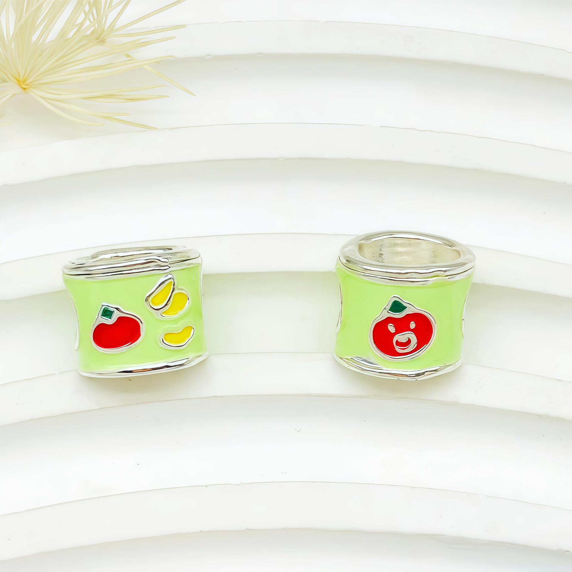 Расписанный вручную посеребренный браслет/ожерелье из бусин с мультяшными персонажами Sanrio.