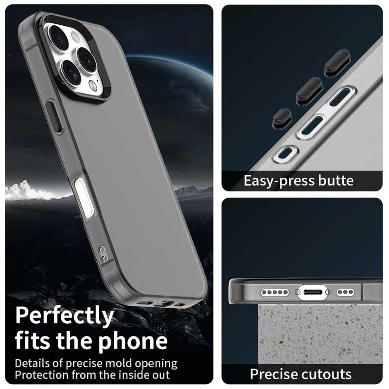 Sturzsichere Candy-Color-Hülle für iPhone 16 Pro Max Matte PC Transparente Hülle iPhone 16 15 14 Pro Max Hülle für iPhone 16 Pro Hülle