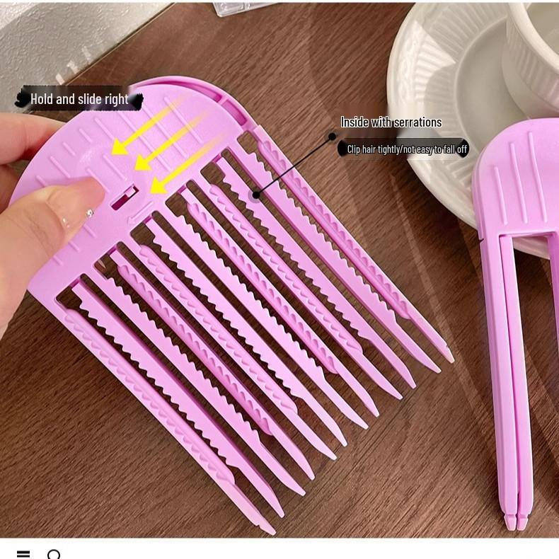 High Crown Styling Comb: Hair Root Volumizer & Geometric Padding Clip