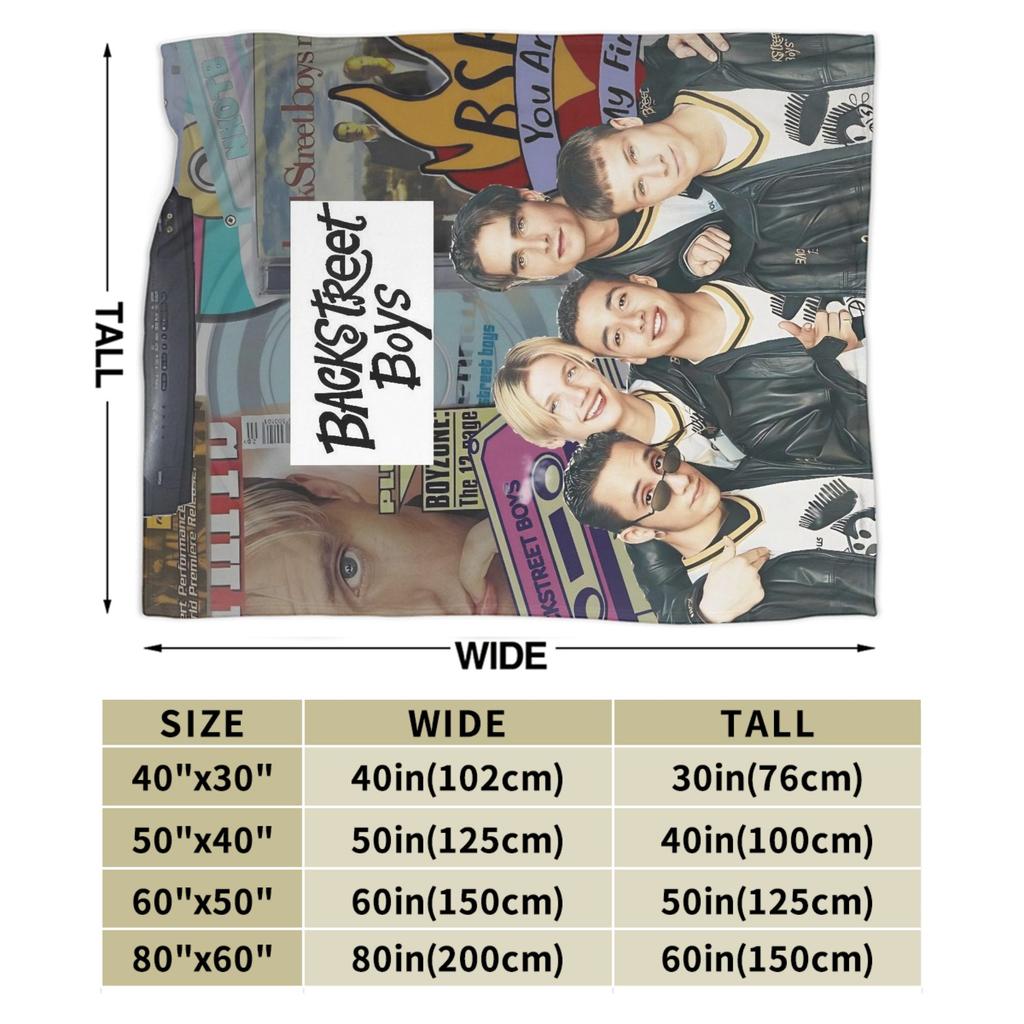 BSB Backstreet Boys Band Blanket Warm Soft Funny Plush Throw Blanket For Bedroom Picnic Flannel Bedspread Bed Cover