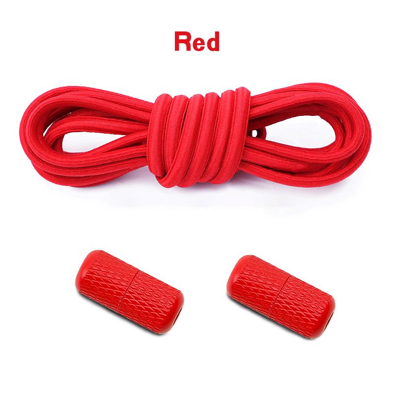 Round Elastic Laces without ties Metal Buckle Shoelace Sneakers Flat Shoes no tie shoelaces Shoe Accessories 1Pair/2Pair