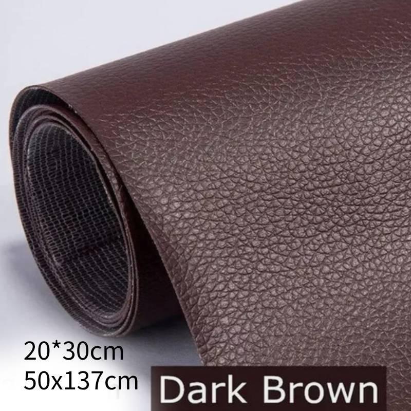 

Клейкая кожаная самовосстанавливающаяся лента-патч кожаные заплатки для дивана автомобильного сиденья сумок 137*50cm/54*19inch темно-коричневого