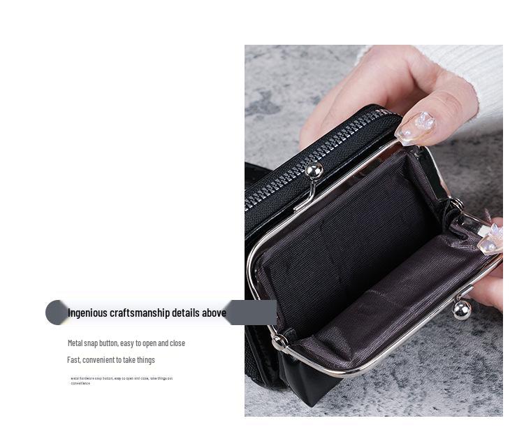 Women's Large Capacity Wristlet Wallet with Card Holder and Money Clip