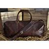 Kožená cestovní taška Duffel Weekender přes noc v hnědé barvě zavazadlová taška cestovní dárky pro něj muže tašky do tělocvičny cestovní taška víkendový dárek dovolená