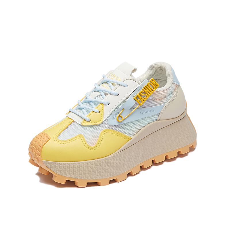 Popular Thick Soled Dad Shoes for Women 2025 New Spring Edition Short Height Increase Super Hot Casual Forrest Gump Sports Shoes