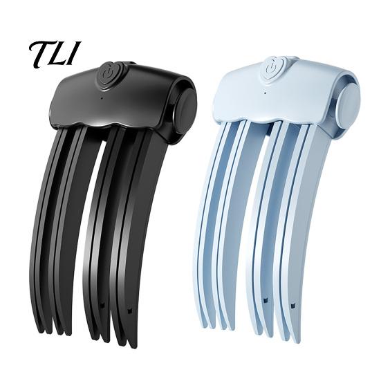 Electric Hair Volumizing Clamp 2Pcs Cordless Heated Volume Clip, Root Lifter Comb for Fine Flat Clip Bangs Styling, USB Rechargeable with