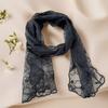 Retro Women's Lace Scarf Korean Version Female Headscarf Versatile Silk Headband