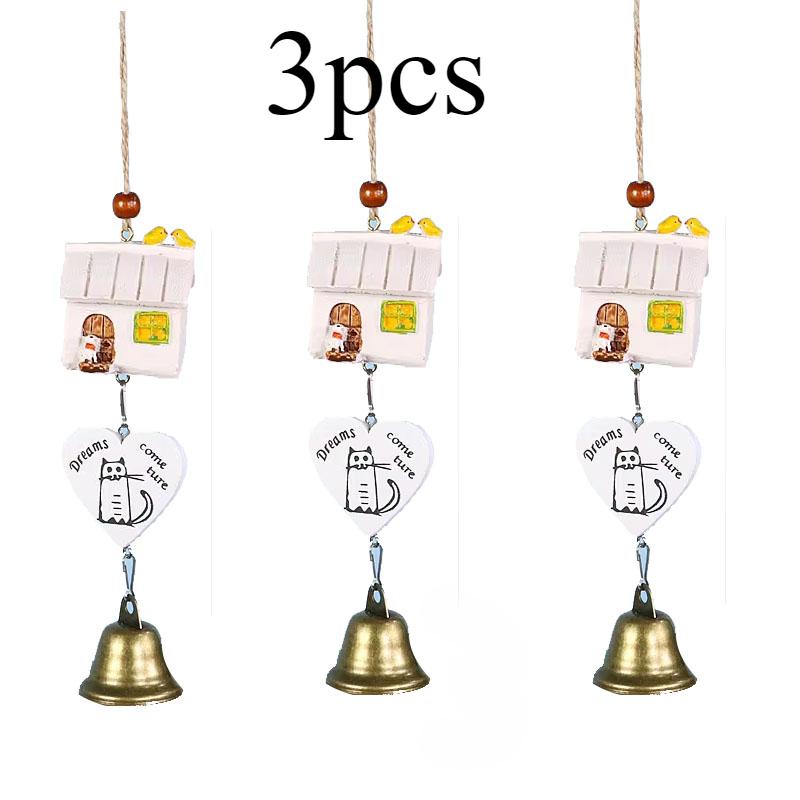 Chinchillas Wind Chimes Hanging Ornaments Small Bells Birthday Girl Gift Bedroom Room Decoration Ceramic Pendant Ornaments