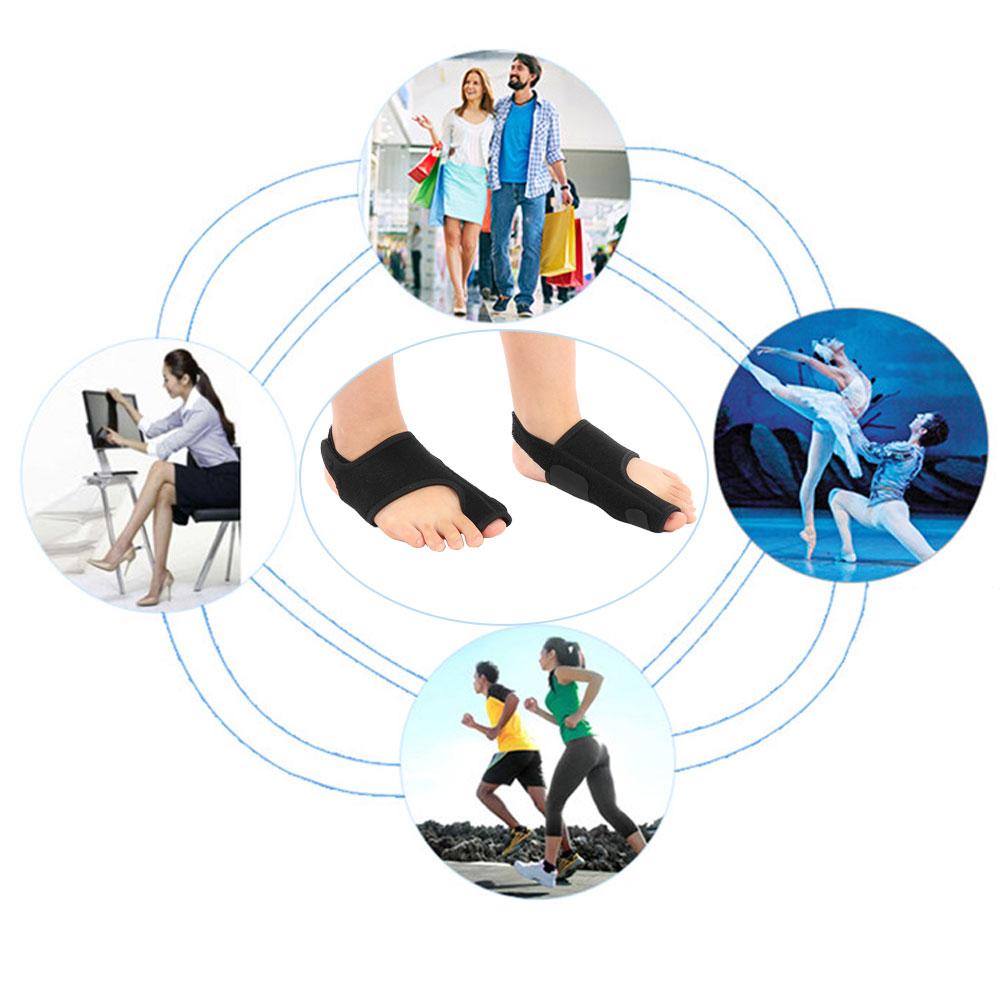 2pcs Toe Separator Bunion Splint Straightener Corrector Foot Pain Relief Hallux Valgus