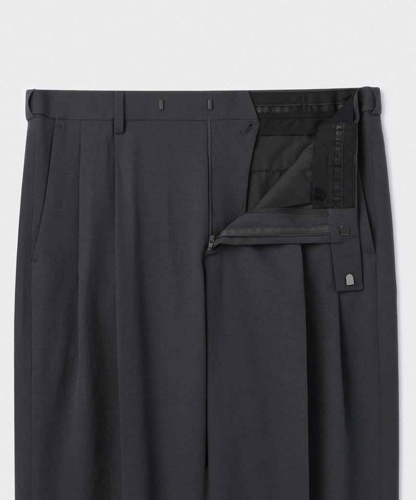 MUSINSA STANDARD Cool Touch To Tuck Wide Hidden Banding Slacks [Gray]