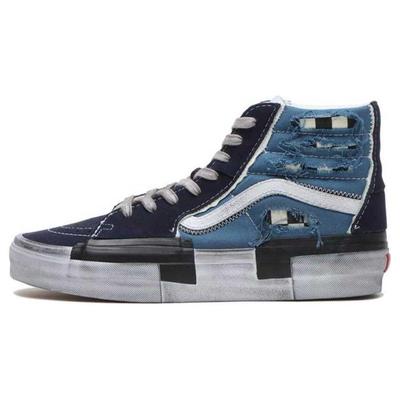 Sk8-Hi Reconstruct Unisex Stressed Check Navy VN0005UKNGJ
