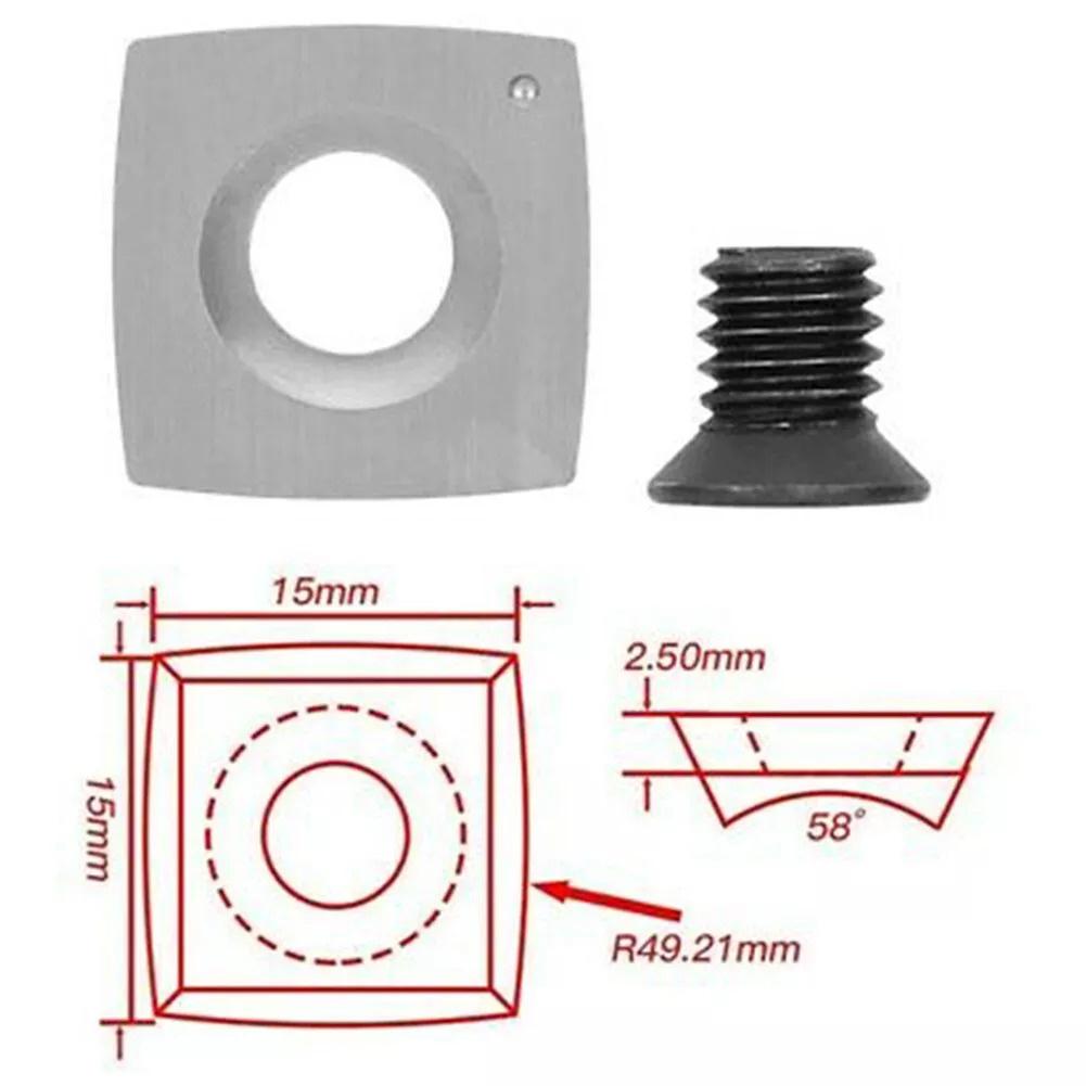 5-teiliges Set mit Fräseinsätzen aus Wolframkarbid für Drechselwerkzeuge für Holzdrehmaschinen, für professionelle Tischler und Anfänger