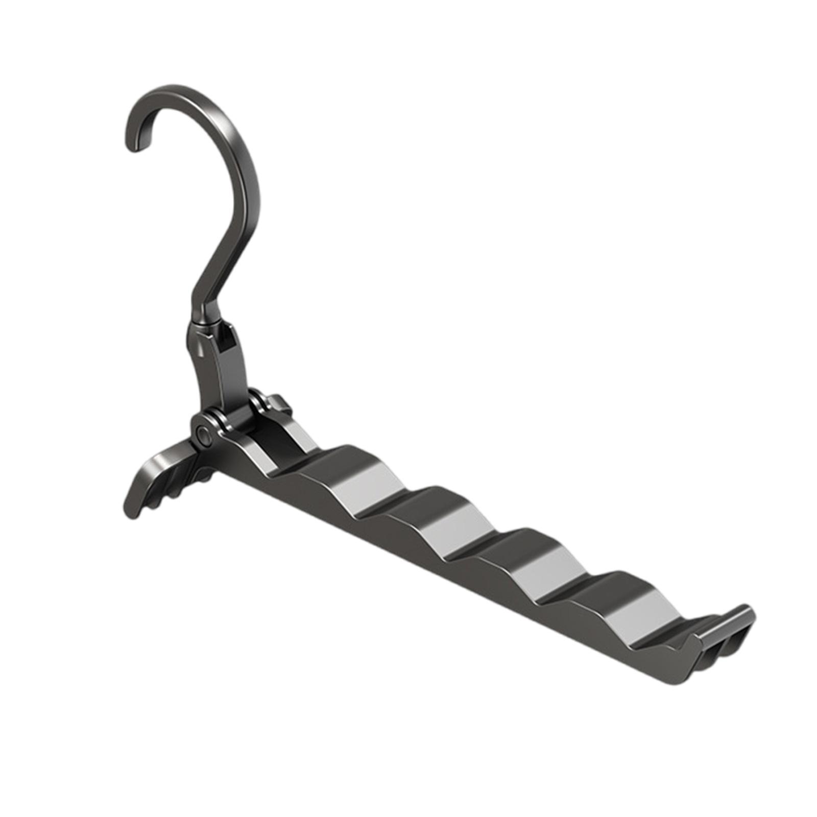 

Складная сушилка для одежды с 5 дорожными вешалками, экономящая место, из нержавеющего пластика для дома и путешествий, для ежедневного использования 2