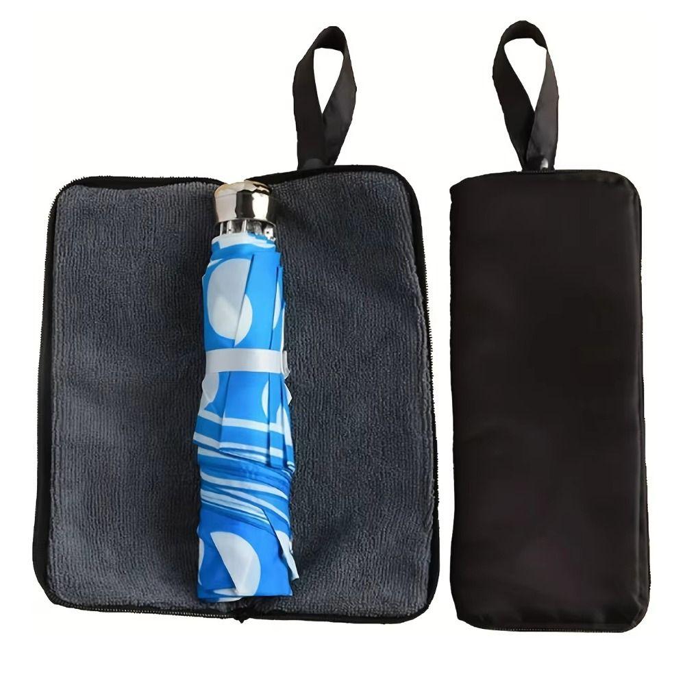 Microfiber Lining Umbrella Storage Bag Waterproof Oxford Folding Umbrella Holder for Travel Use