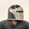 Barbate Helmet  Barbate Helmet with Visor Helmet Medieval Steel Helmet with Inner Lining Best Gift