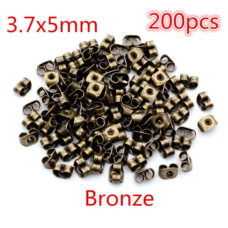 Multi-colors Metal and Plastic Earring Back Plug Cap Nail Accessories Anti-allergic Anti-inflammatory DIY Jewelry Accessories