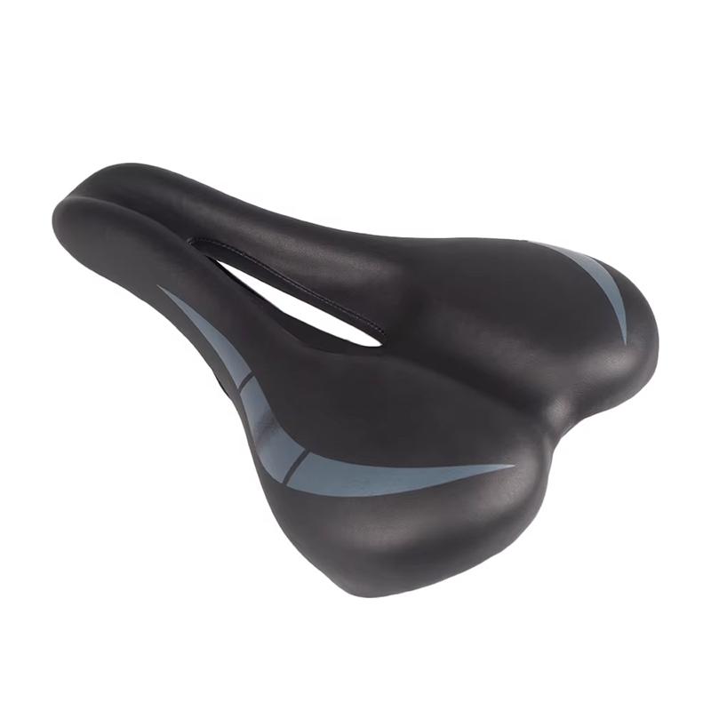 

Comfortable Wide Bicycle Saddle Soft Big Fat Bike Seats 270mm×165mm Adult Road MTB Mountain Leather Surface Urban Cycling Parts чёрный