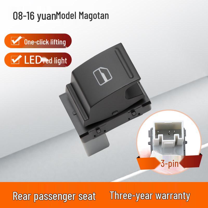 Volkswagen Magotan B7/B6 Driver s Side Glass Lifter Switch Assembly Door Removal Required