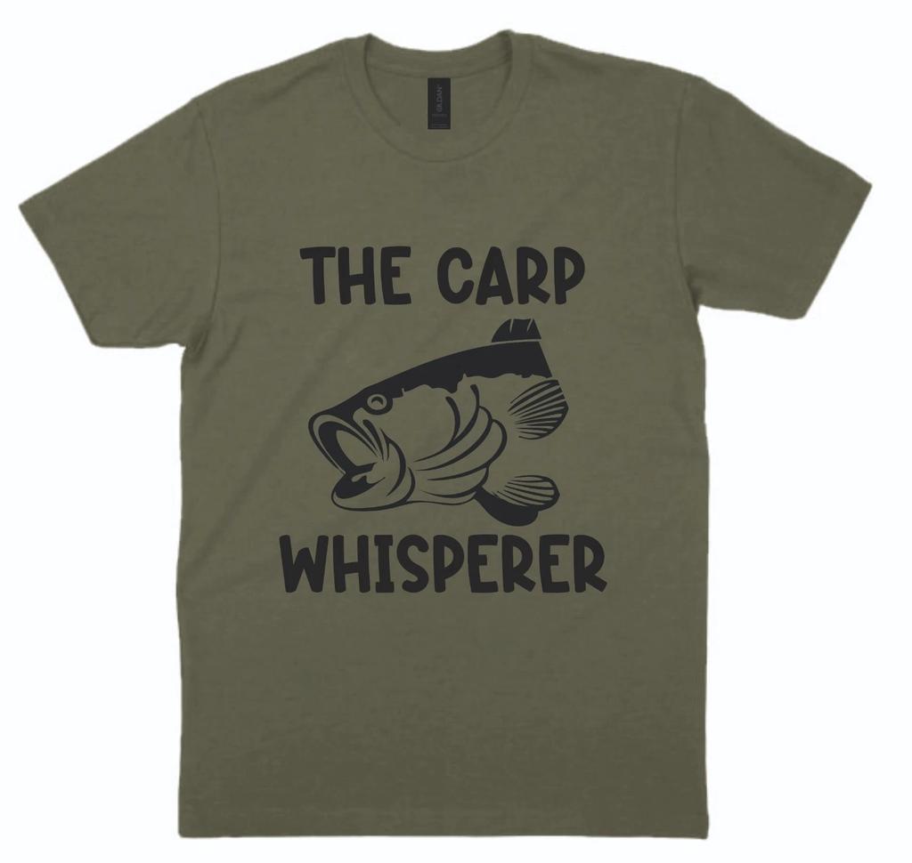 Fishing T Shirt The Carp Whisperer Humorous Xmas Gift